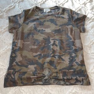 Woman’s camo top